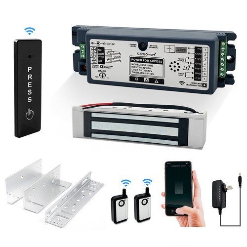 WiFi Access Control Magnetic Lock System with Wireles Push Button and Bracket - Picture 5 of 8