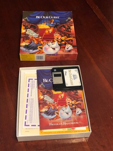 Vintage Disney Beauty and the Beast Be Our Guest Computer Game IBM PC - Picture 6 of 9
