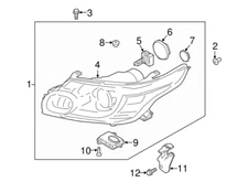 2014-2017 OEM Ranger Rover Sport Right Headlight (LR057271) (t)