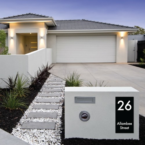 Custom Aluminium House Number and Street Name Address Sign Plaque Metal Gift - Picture 2 of 12