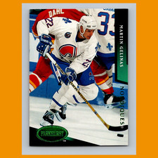 Martin Gelinas #166 1993 Parkhurst Emerald Ice Quebec Nordiques Hockey Card NHL
