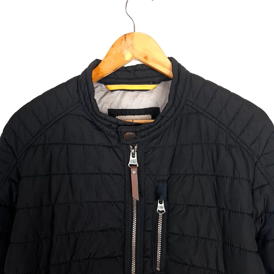 CAMEL ACTIVE Men Quilted Jacket Size M EU48 UK38 Insulated Black Full Zip - Image 3 of 4