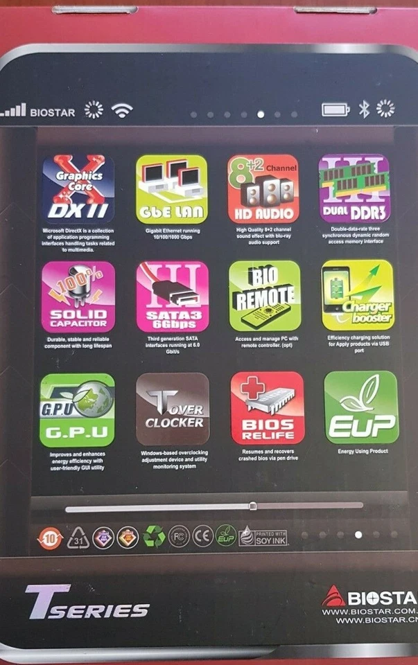 Biostar TA75A+ Motherboard  for  AMD FM1 SOCKET PROCESSORS  - NEW - Image 2 of 4