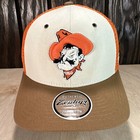 Zephyr Ncaa Oklahoma State Cowboys Pistol Pete Snapback Trucker Hat Cap Nwt Osu