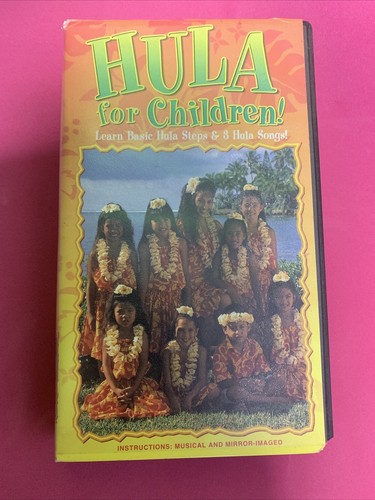 Hula For Children Learn Basic Hula Steps 3 Hula Songs Musical Mirror Imaged VHS - Foto 1 di 4