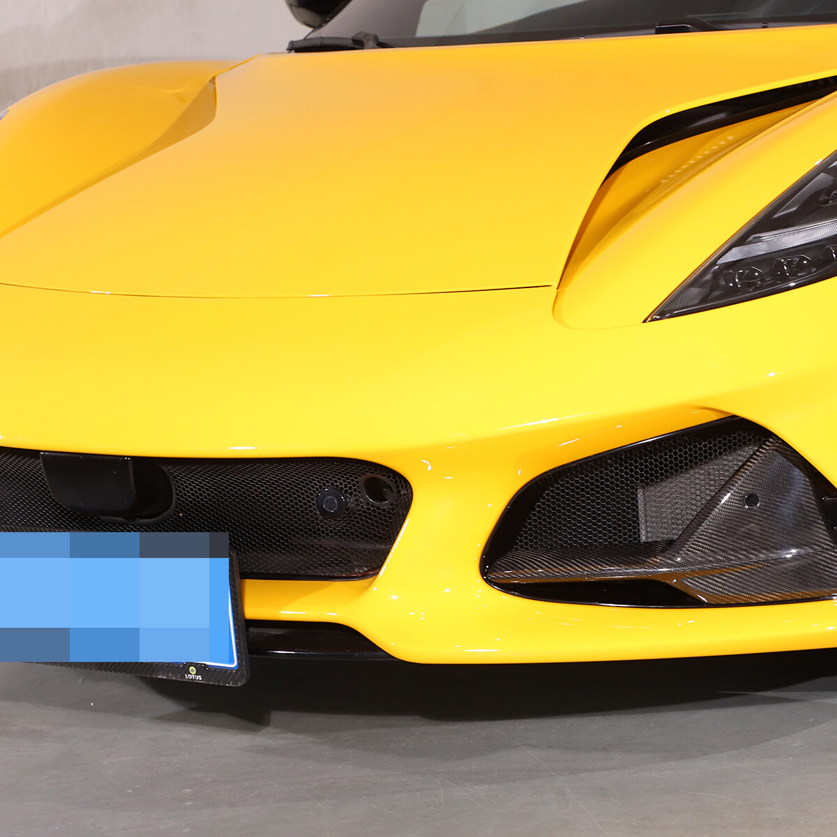 Real Carbon Fiber Front bumper Grille camera Cover Trim For Lotus EMIRA 21-25 US