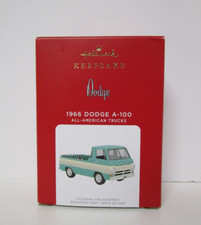 Hallmark Keepsake 1966 Dodge A-100 All American Truck Christmas Ornament Diecast