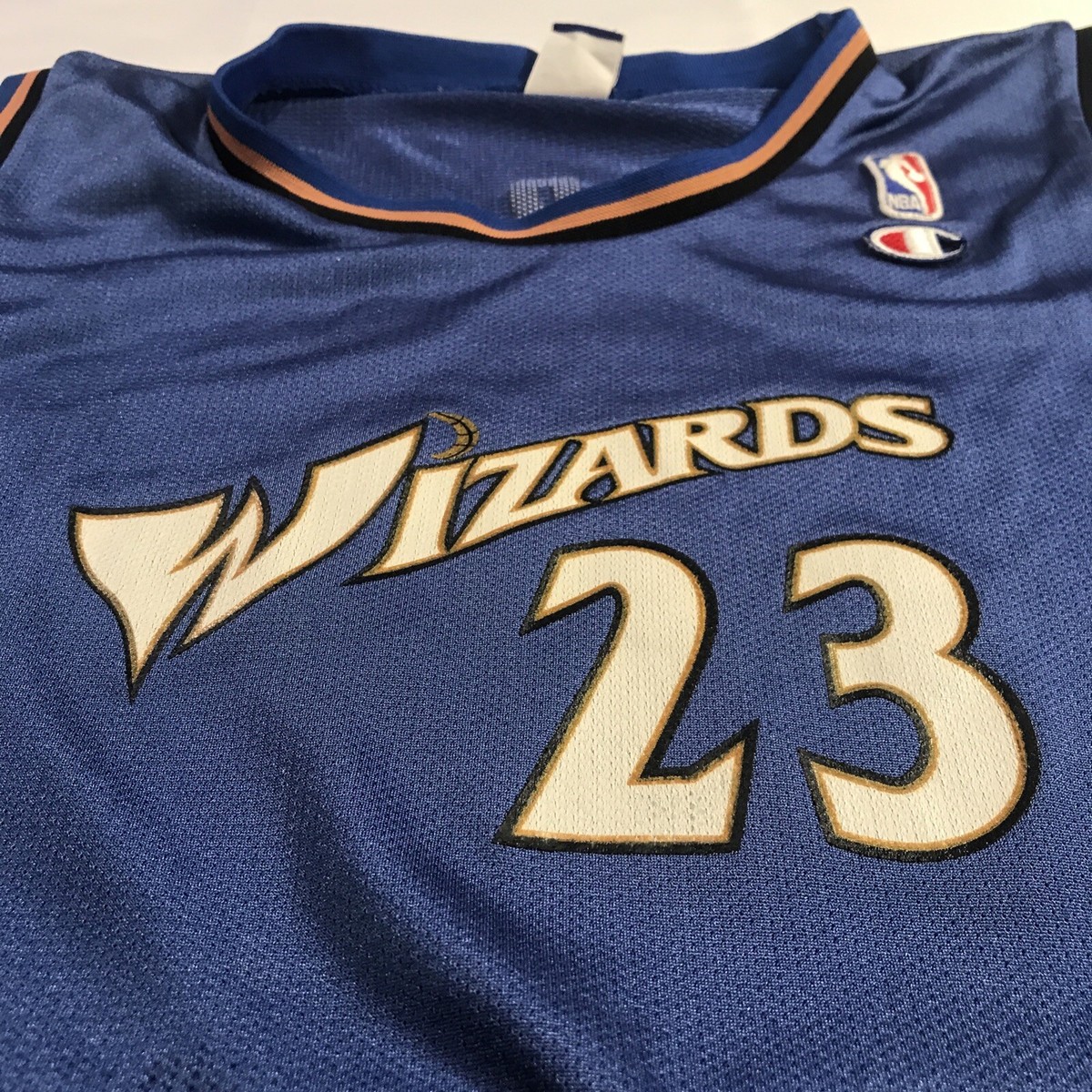 美品jordan Champion NBA WIZARDS ユニフォーム XXL Authentic Champion Washington Wizards Michael Jordan Men's