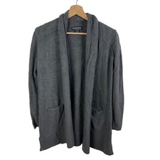 Barefoot Dreams CozyChic Lite Essential Long Cardigan Shawl Collar 428 Medium