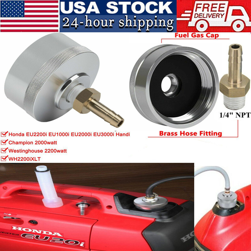 Silver Upgrade Extended Run Fuel Gas Cap for Honda EU1000i EU2000i EU3000i Handi Falak Tayyeb
