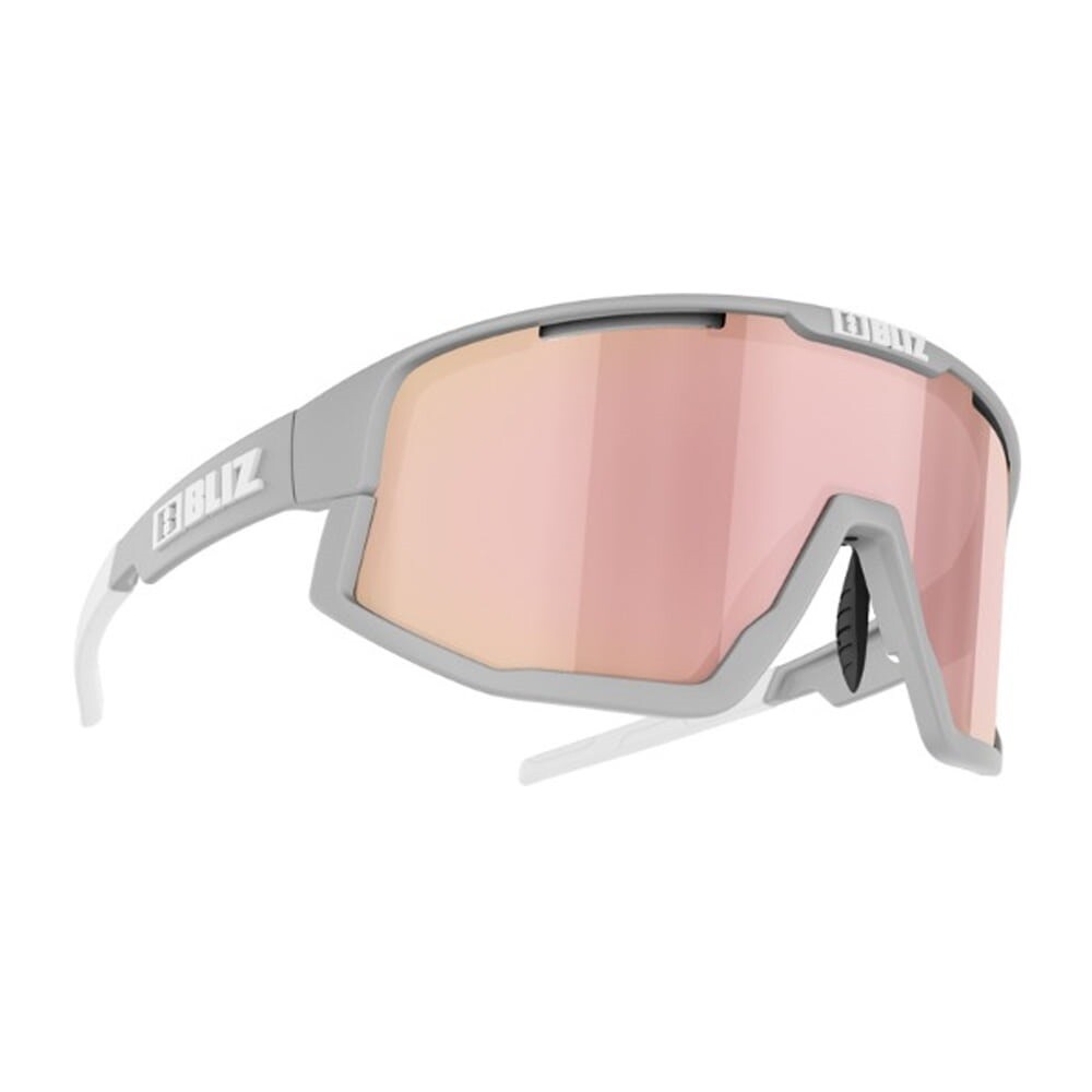 Gafas deportivas BLIZ Vision Matt CAT 3 gris claro cristal marrón con rosa multi S52101-
