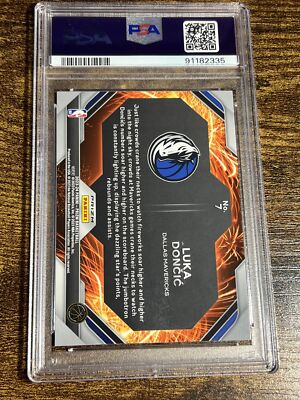 2023-24 Panini Prizm Luka Doncic SILVER Fireworks PSA 10 Gem | eBay