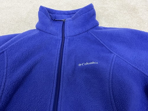 Columbia Jacket Womens Large Purple Fleece Full Zip Pockets Outdoors Ladies - Picture 3 of 13