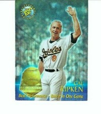Cal Ripken Jr 1996 Stadium Club Best Performance Batter Award #1 Orioles HOF