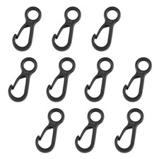 10pcs Plastic Snap Clip Hook Camping Carabiner Buckle Outdoor Tent Accessorie...