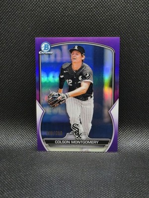 2023 Bowman - Chrome Prospects Colson Montgomery #BCP-48 Purple Refractor /250