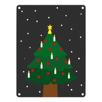 Weihnachtsbaum Im Schnee Metallschild Weihnachten Christbaum Tannenbaum Kerzen