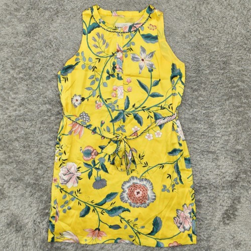Loft Damen Gr. S Etuikleid geblümt gelb knielang Freizeit Polyester - Bild 2 von 8