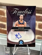 2025-26 Bowman Basketball ALEX SARR Timeless Touch AUTOGRAPH Wizards AUTO TTA-AS