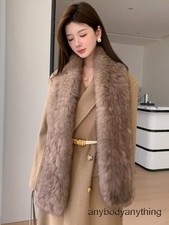 Women's Real Fox Fur Scarf Collar Shawl Scarves Long Stole Warm Wrap Neckerchief