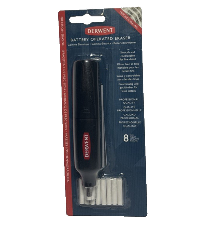 Derwent Electric Eraser With Refills Professional Quality NI