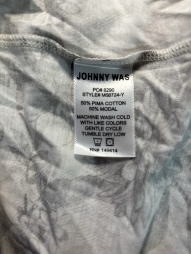 Johnny Was S The Jonesy Schlafmantel Dreamer Ivory Blumenmuster Baumwolle Modal - Bild 8 von 8