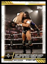 2021 Topps WWE NXT NXT Cruiserweight Champion Santos Escobar Def. Isaiah