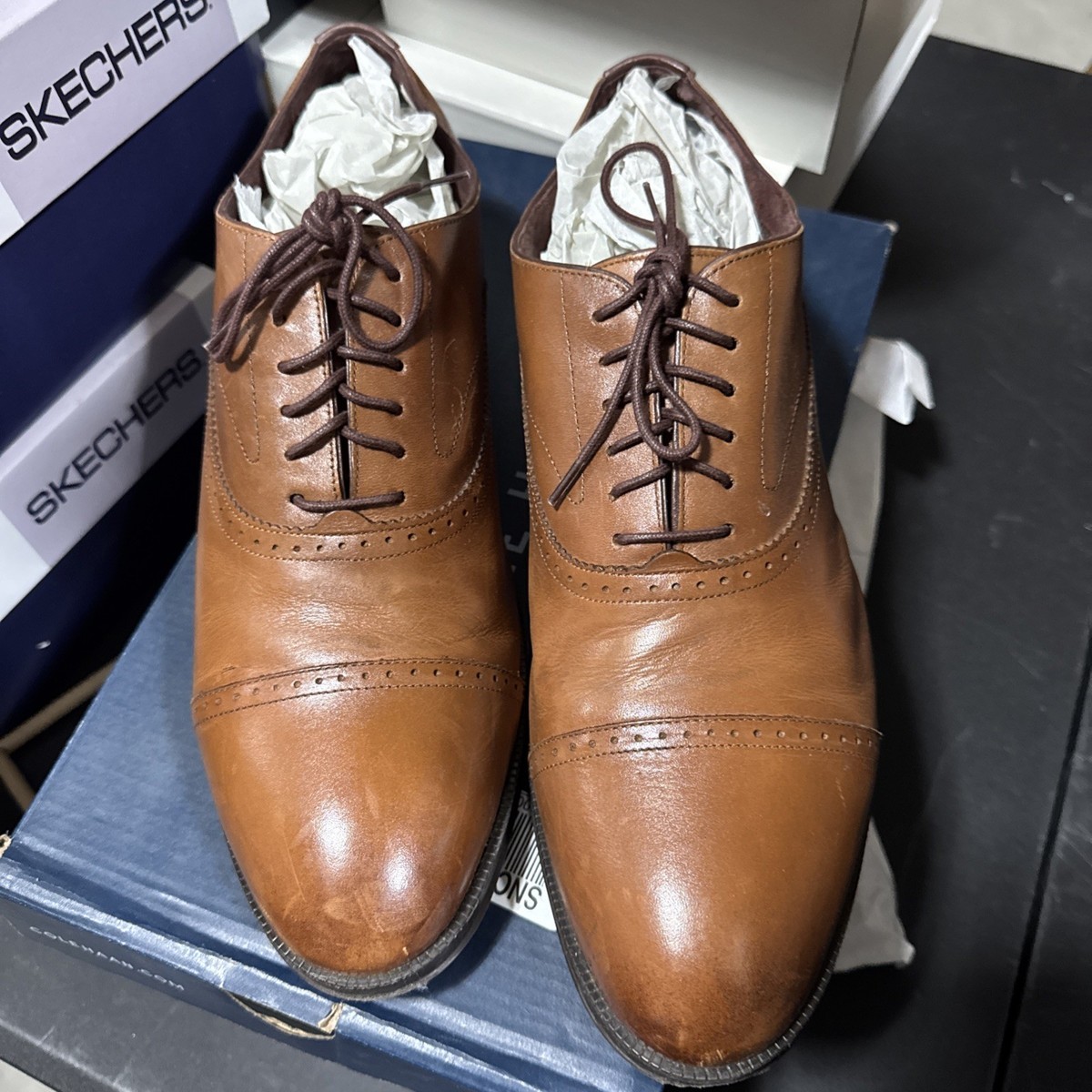 Cole Haan Men’s Williams Plian Toe Oxford British Tan Leather size 11 COLE HAAN MEN main image 4