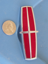 Lincoln Mark Viii Grille Emblem Red Chrome Ford Oem 93 94 95 96 F3lb-8b369-aa