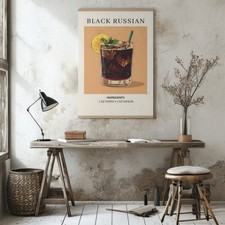 Cocktail Drinks Poster Satin 220gsm Wall Art Print Picture A5 - A2 001