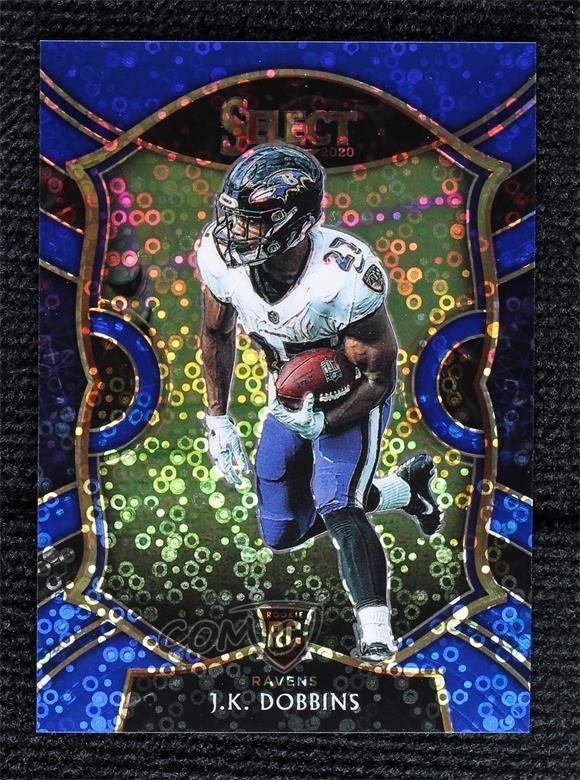 2020 Panini Select Concourse Blue Disco Prizm 12/25 JK Dobbins #52 0nr3