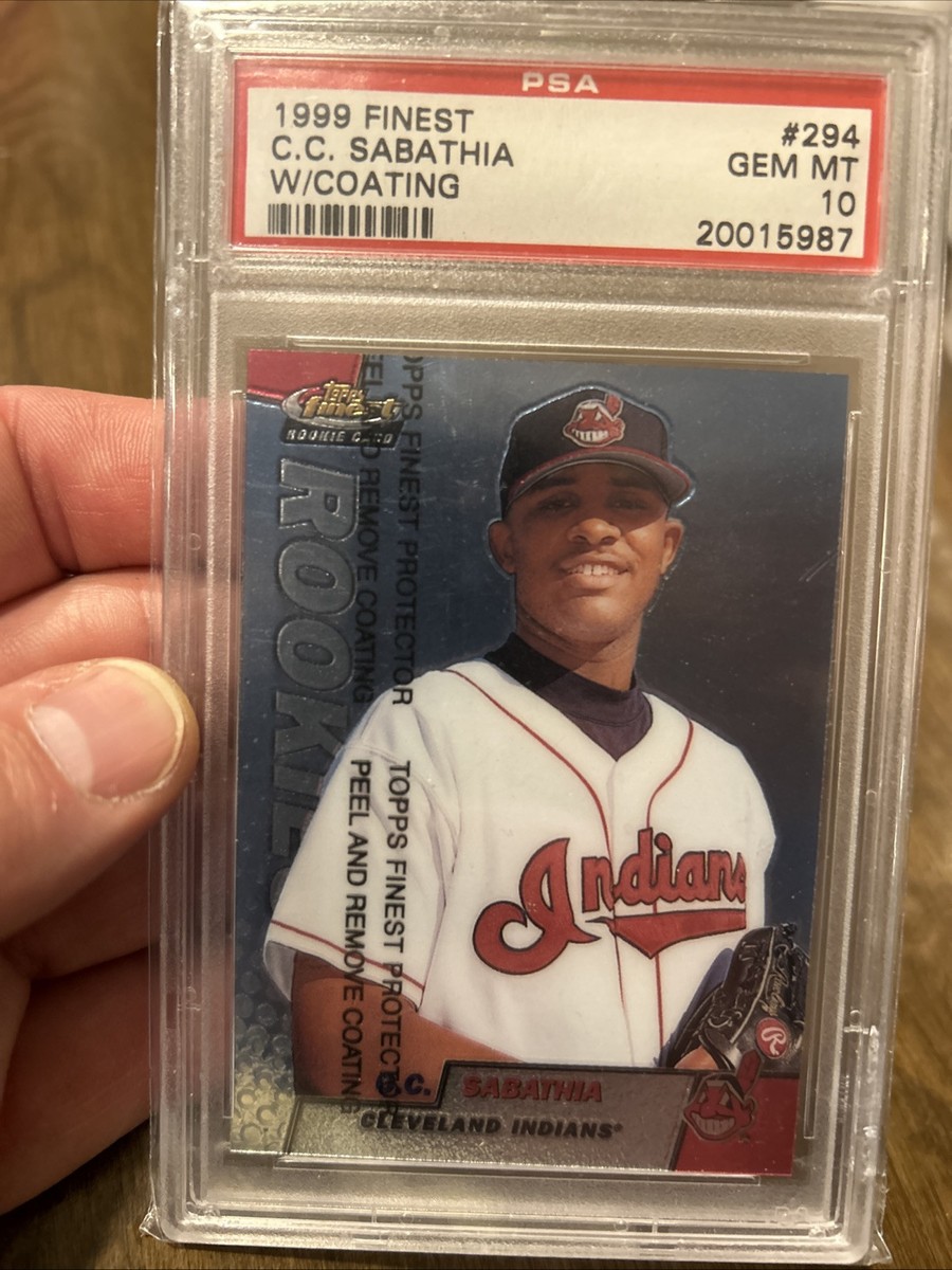 1999 Finest #294 C.C. Sabathia RC w/Coating HOF PSA 10 | eBay