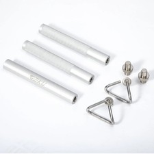 Aluminum Resistance Band Bar, 3-Section Detachable Heavy Duty Workout Bar for...