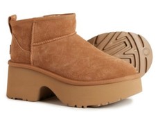 New UGG Womens New Heights Ultra Chestnut Mini Size 9 Platform Boots