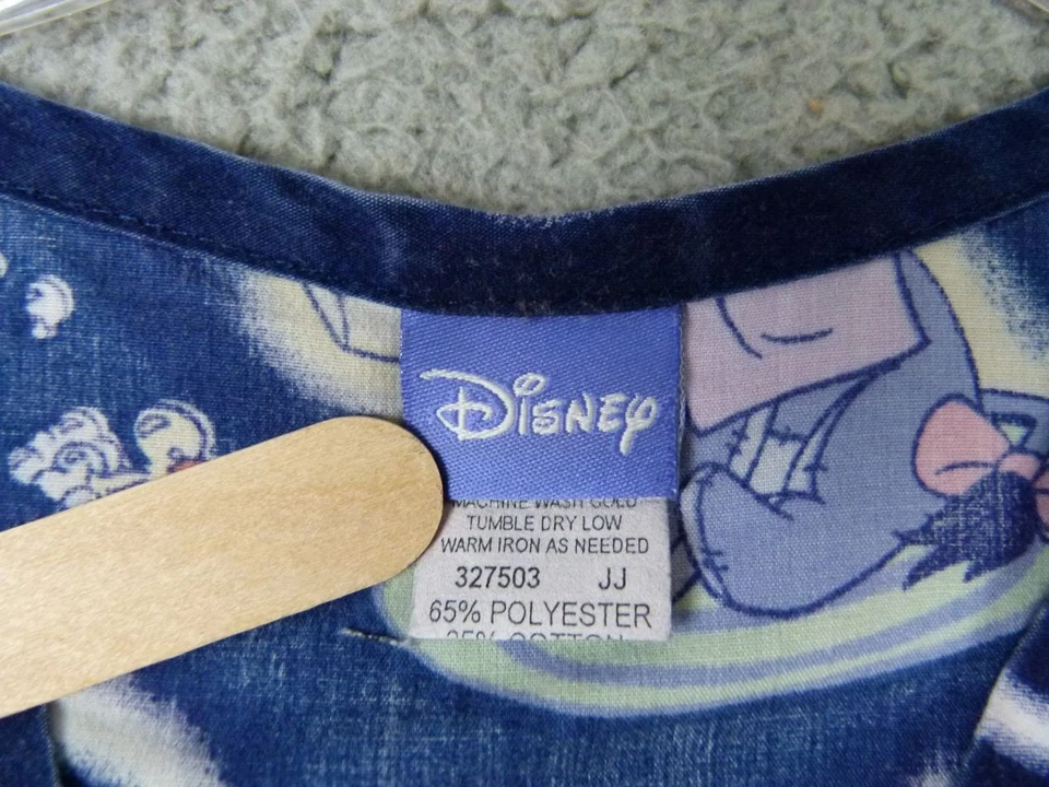 Blusa Médica Disney Grande Azul Eeyore Cuello en V Foto 2 de 4