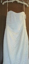 NWT Galina Davids Bridal Womens 6 Wedding Dress and Slip Lacy $600 MSRP