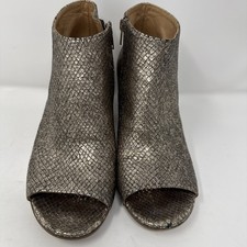 Mason Martin Margiela Paris Metallic Leather Ankle Booties Size 37.5 
