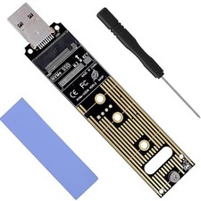Aluminum M.2 NVME SSD to USB 3.1 Adapter for PCIe NVMe based M Key B M Key SSD N