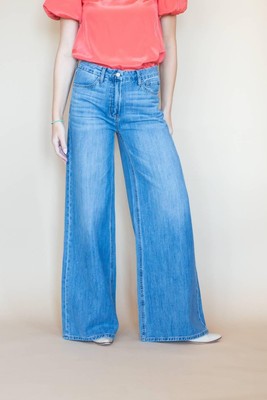 Vervet By Flying Monkey infinite motion extra wide leg jeans Blue