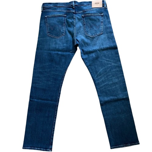 Edwin Mens Jeans Size 40 Maddox Slim Shelter Blue Stretch Denim Zip Fly New NWT - Picture 2 of 12