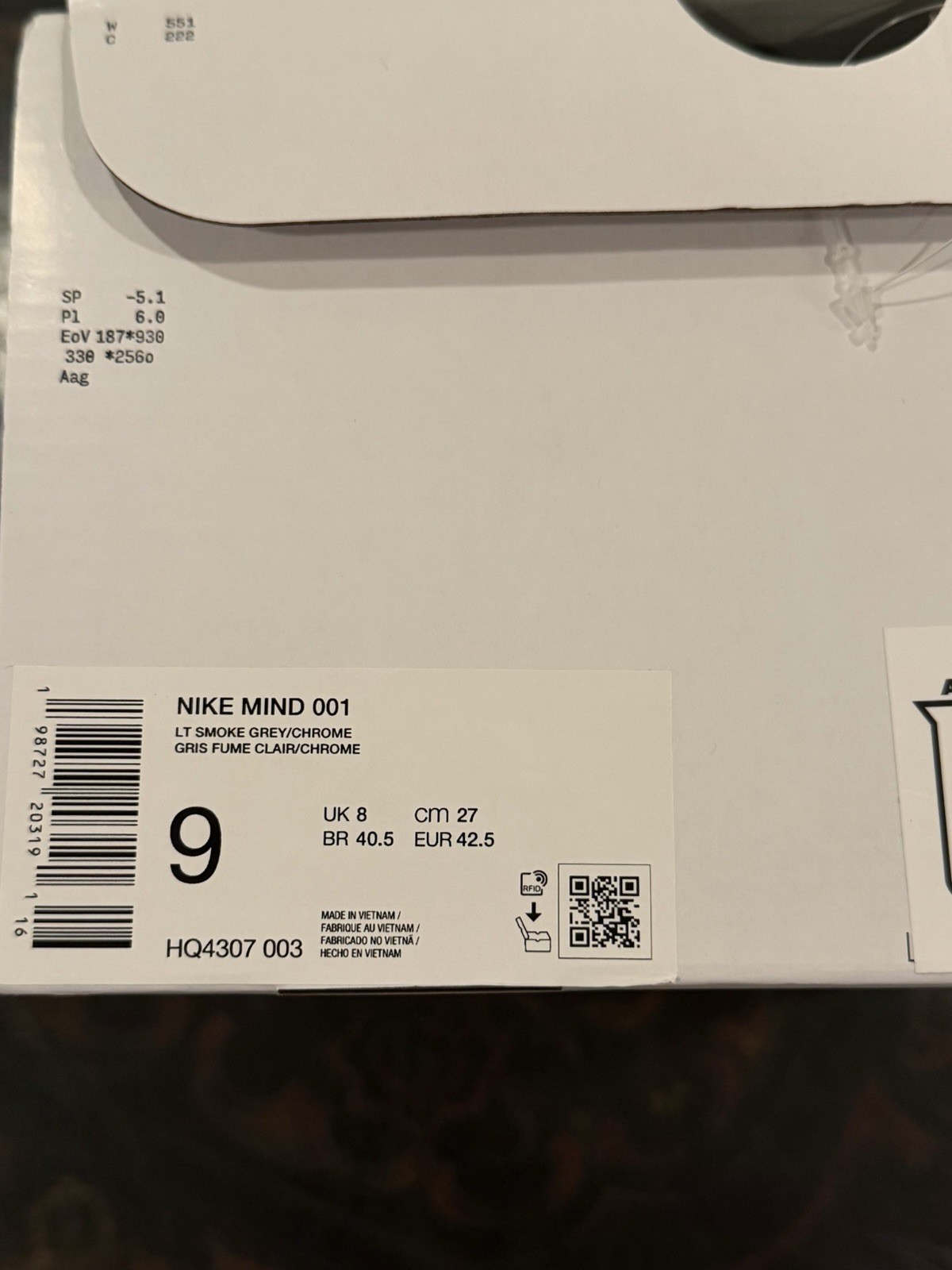 Nike Mind 001 Smoke Gray Sz 9m thumbnail 3