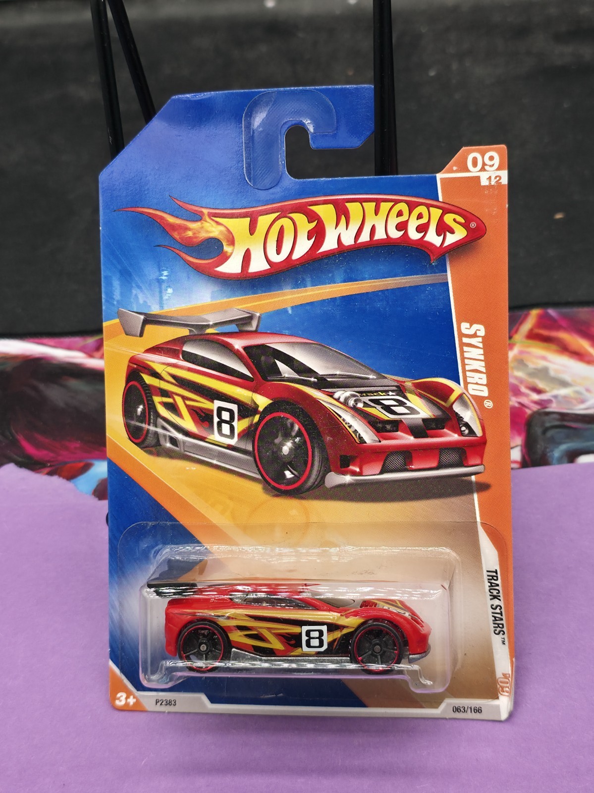 2009 Hot Wheels Basic Track Stars Synkro Red Acceleracers Recolor