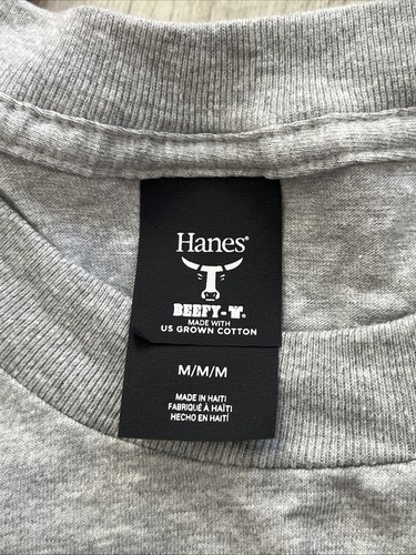 Hanes Set 2 T-Shirt Uomo Beefy T-Shirt T-Shirt Cotone Girocollo Manica Corta Media - Foto 2 di 4