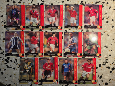 Bulk Listing - Manchester United 1996/97 Futera 27 Cards