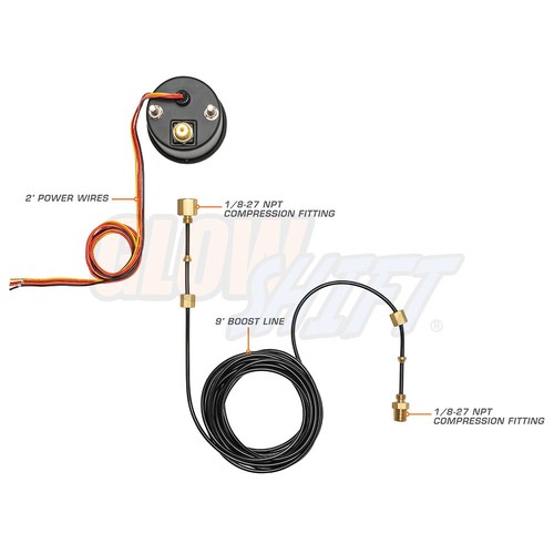 GlowShift 52mm 2 1/16" 35 PSI Boost Turbo Gauge w. 7 Color Illumination - Bild 2 von 6
