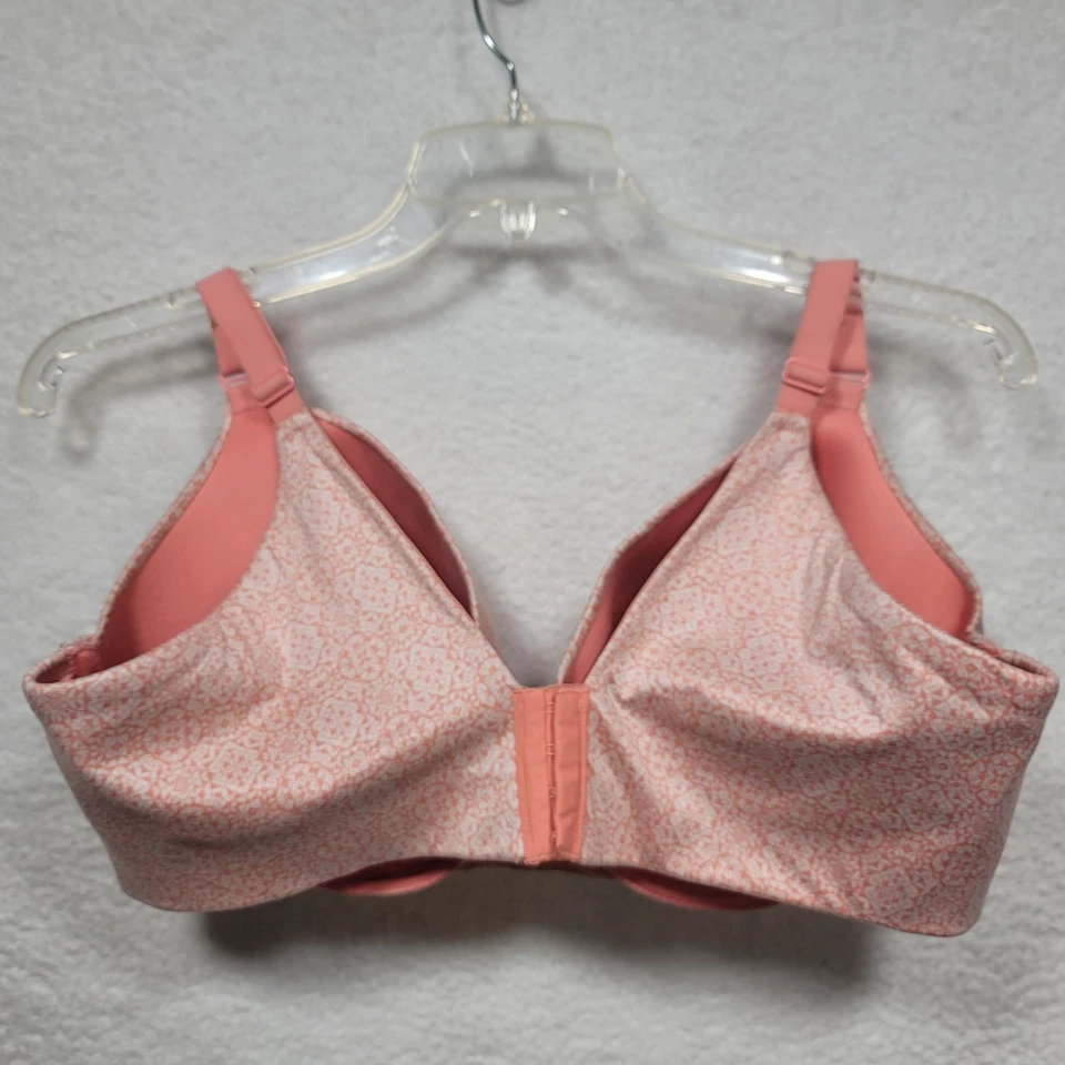 Sujetador Balconette Cacique Ligeramente Forrado Espalda Suave 44DDD Rosa Patrón Geométrico  Foto 3 de 4