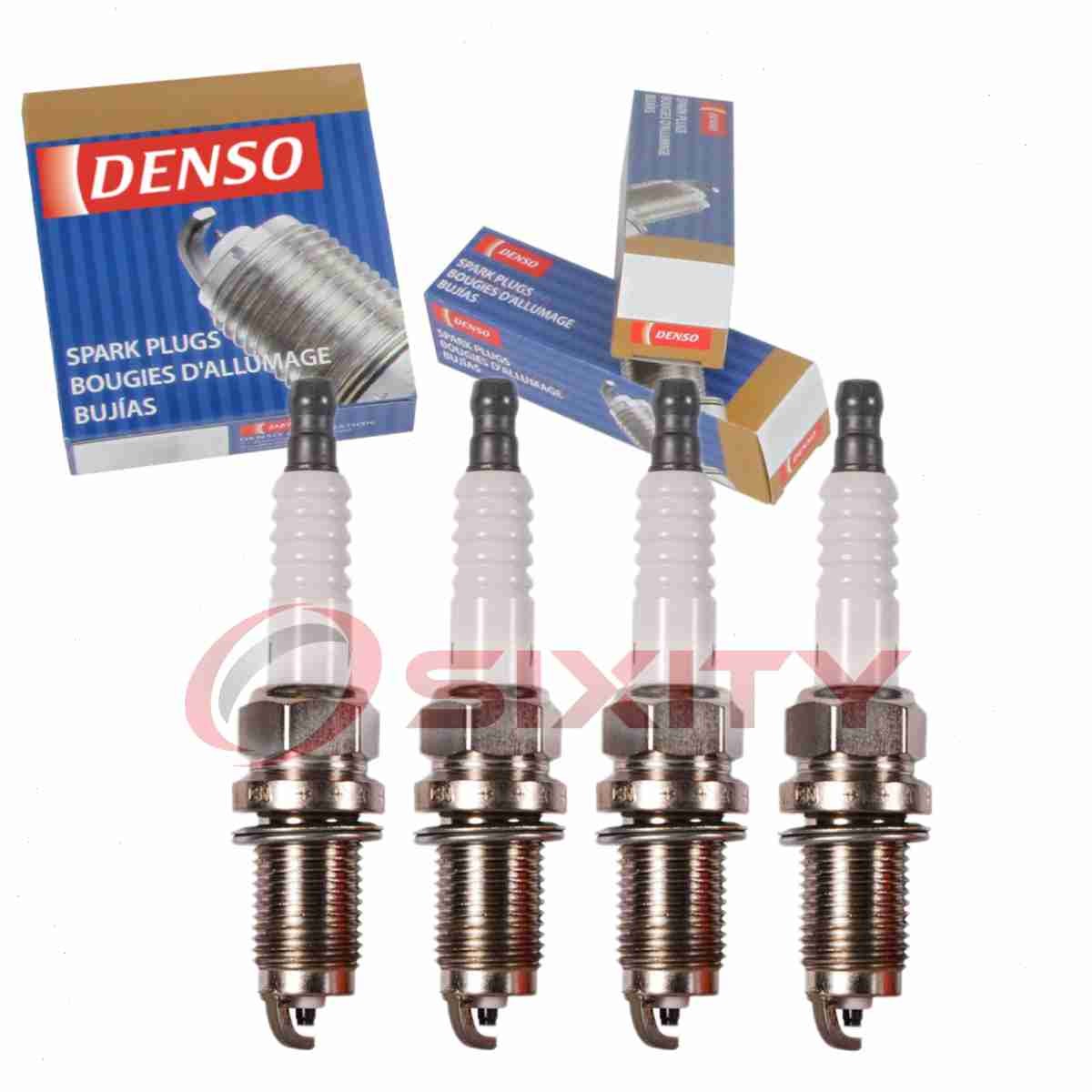 4 pc Denso Standard Spark Plugs for 2002-2009 Honda CR-V 2.4L L4 Ignition wt