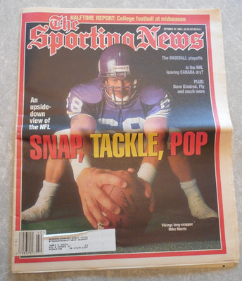 SPORTING NEWS Magazine, OCTOBER 16, 1995, VIKINGS' MIKE MORRIS, ALBERT BELLE!