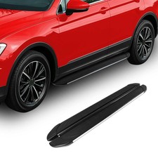 2011-2016 Kia Sportage Running Boards Side Steps Silver Black 2011-2016 Kia Sportage Running Boards Side Steps Silver Black