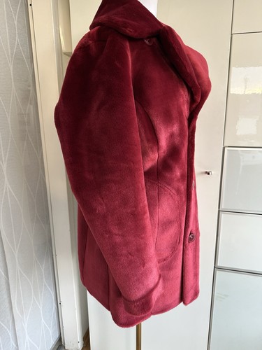 Alfredo Pauly Wendemantel Velours Optik Webpelz 40 42 L HSE NP 110€ Mantel Jacke - Bild 8 von 13